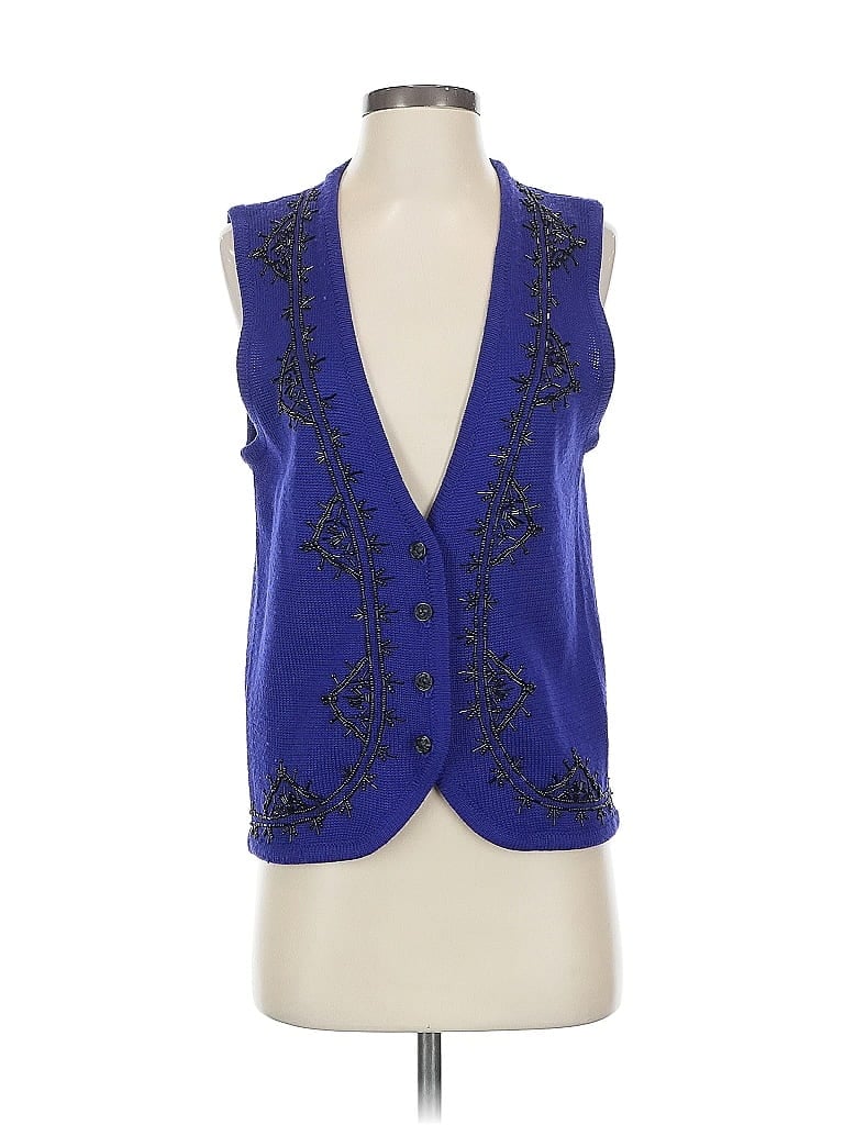 Pre-owned Koret Cardigan Sweater In Blue