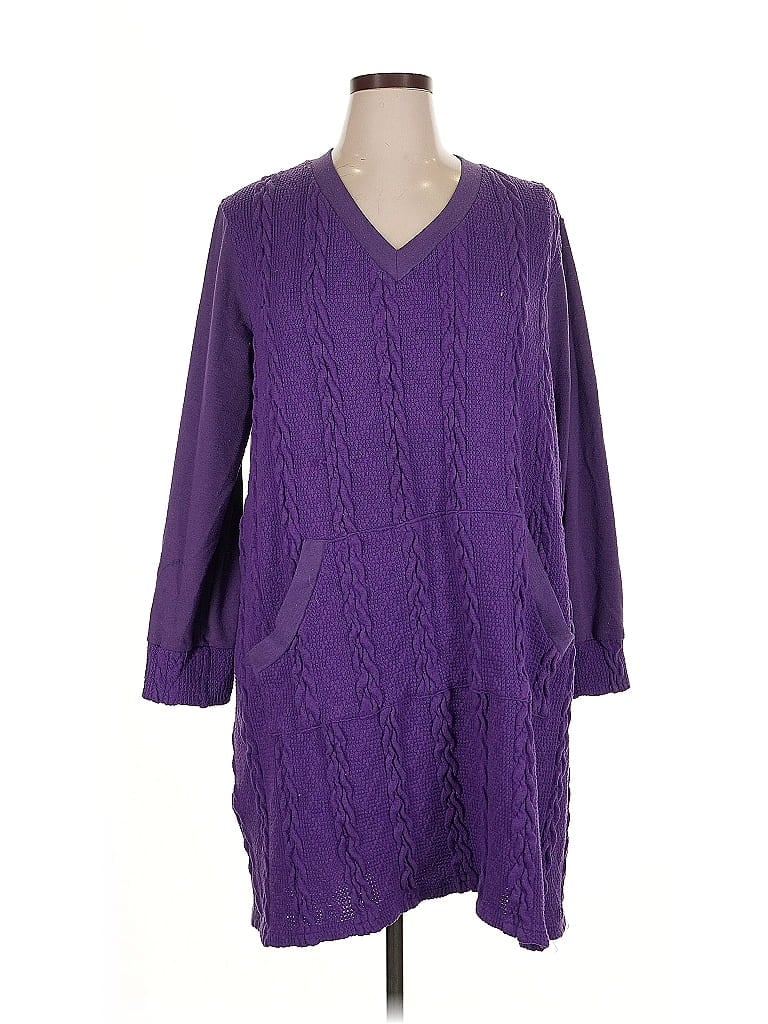 Pre-owned Suzanne Betro Cardigan Sweater In Purple