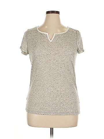 For Cynthia Short Sleeve Henley (view 1)