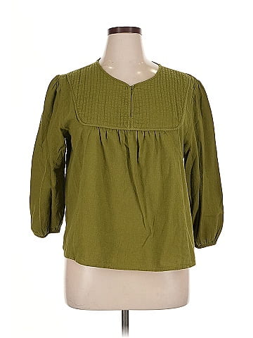 a.n.a. A New Approach 3/4 Sleeve Blouse (view 1)