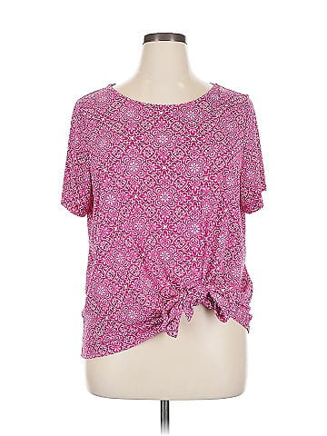 Susan Graver Short Sleeve Top (view 1)