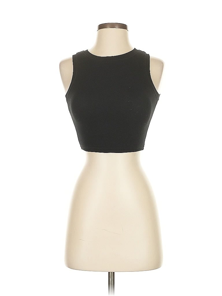 Pre-owned Varley Tank Top Black Strapless Neckline Tops