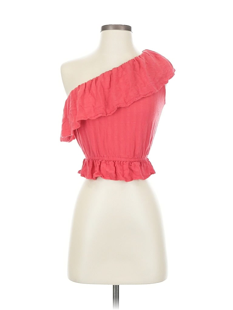 Pre-owned Japna Sleeveless Blouse In Red