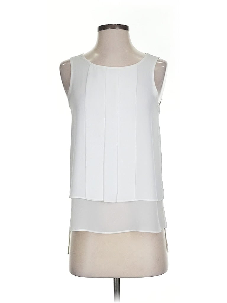 Pre-owned Hd In Paris Sleeveless Blouse In White