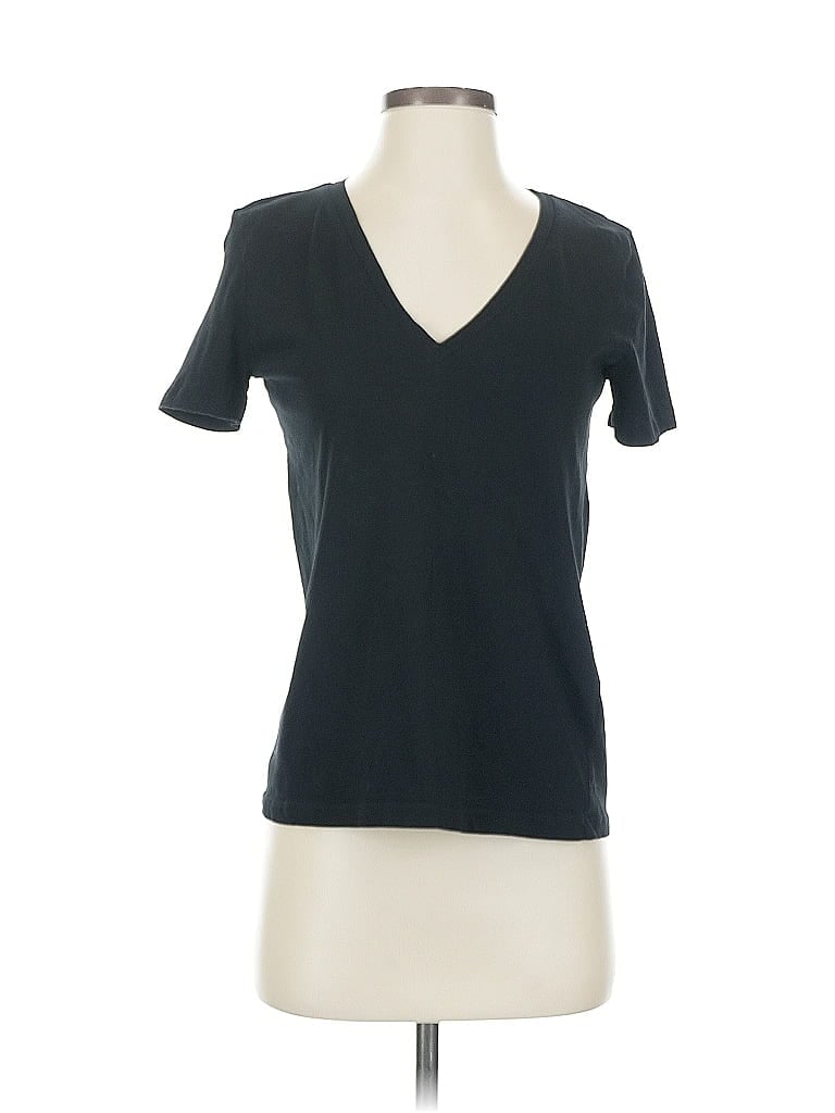 Pre-owned Zara Short Sleeve T-shirt In Black