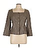 Max Mara 100% Linen Brown Gray Jacket Size 10 - photo 1