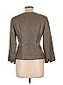 Max Mara 100% Linen Brown Gray Jacket Size 10 - photo 2