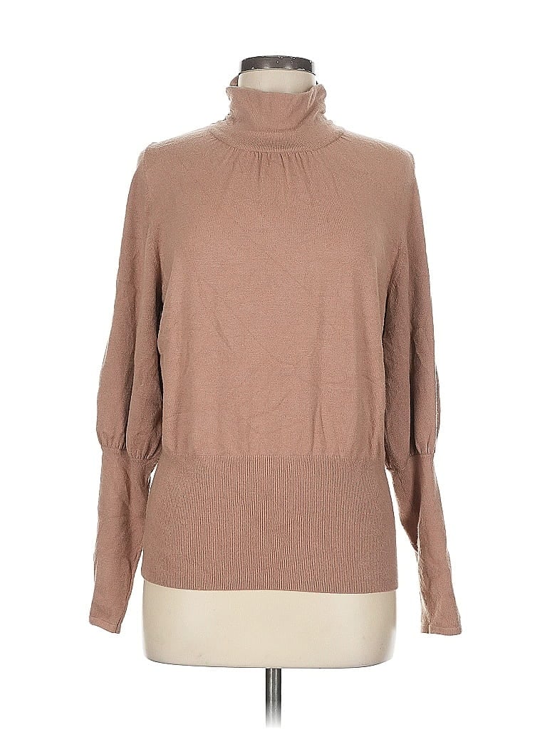 Pre-owned Express Turtleneck Sweater In Brown
