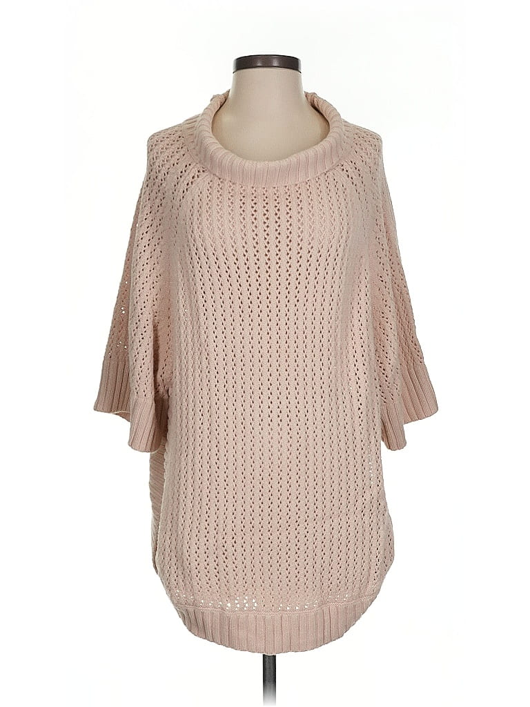 CABLE STITCH Pre-owned Poncho In Brown