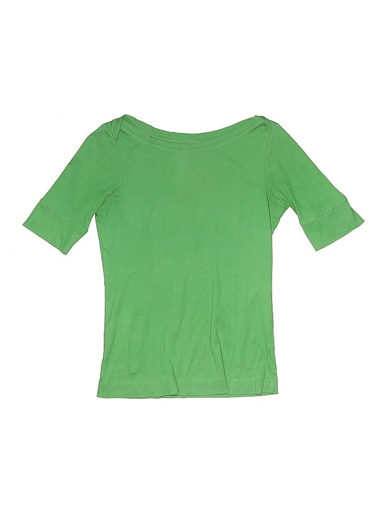 Click to view more detailed imagery on our partner's website Pre-owned Lands' End Kids' 3/4 Sleeve T-shirt In Green