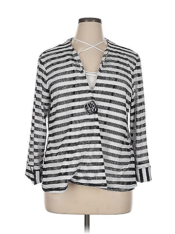 MULTIPLES 3/4 Sleeve Blouse (view 1)