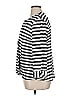 MULTIPLES Stripes Silver 3/4 Sleeve Blouse Size XL - photo 5