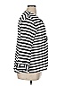 MULTIPLES Stripes Silver 3/4 Sleeve Blouse Size XL - photo 4