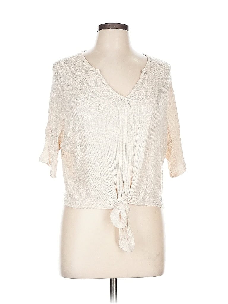 Pre-owned Live In The Moment Cardigan Sweater In White