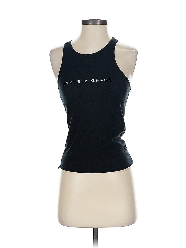 GOOD HYOUMAN Pre-owned Tank Top Black Halter Neckline Tops