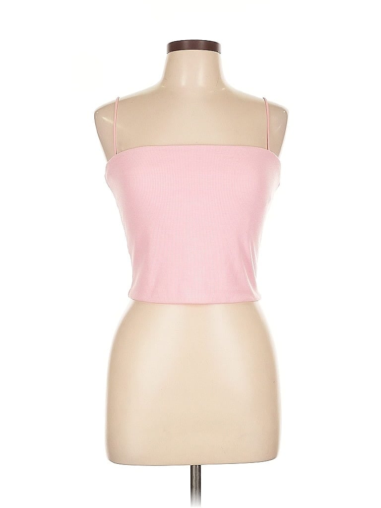 Pre-owned Love Tree Tube Top Pink Strapless Neckline Tops