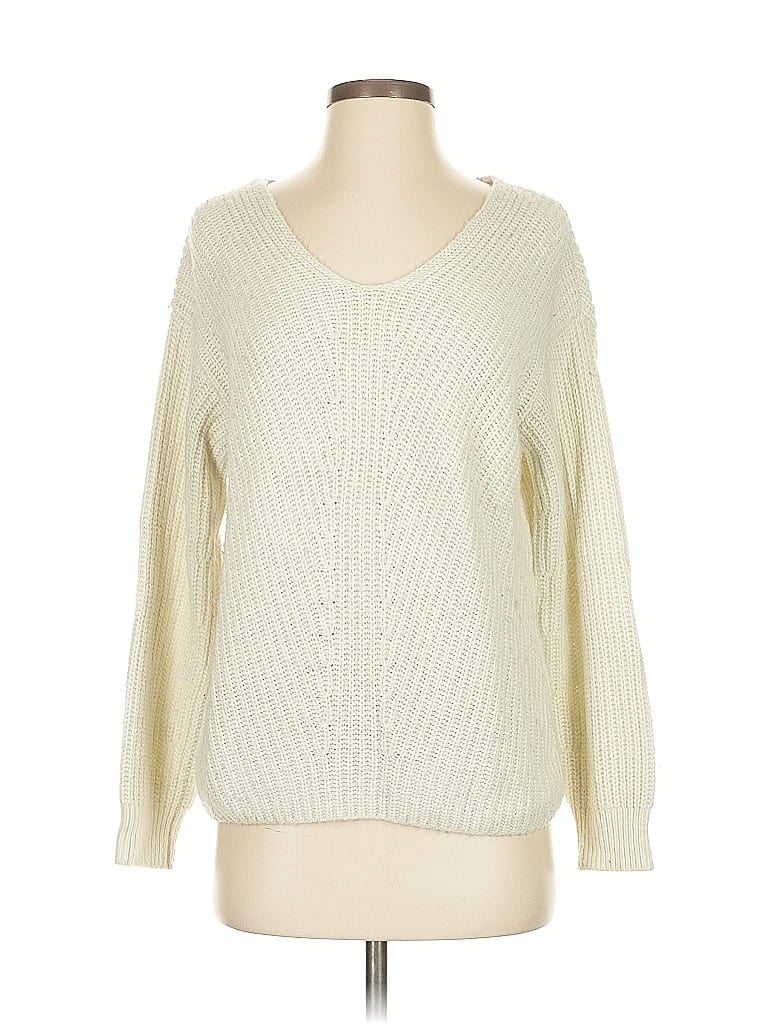 Pre-owned Splendid Long Sleeve T-shirt In White