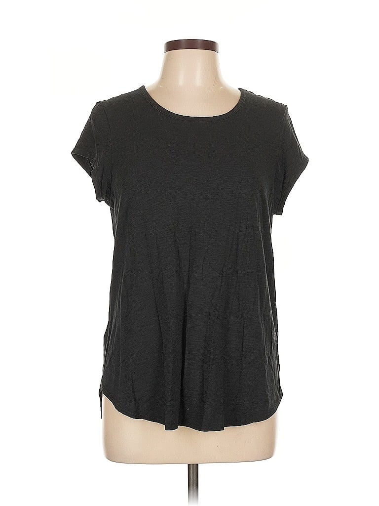 Pre-owned Max Studio Short Sleeve T-shirt In Gray