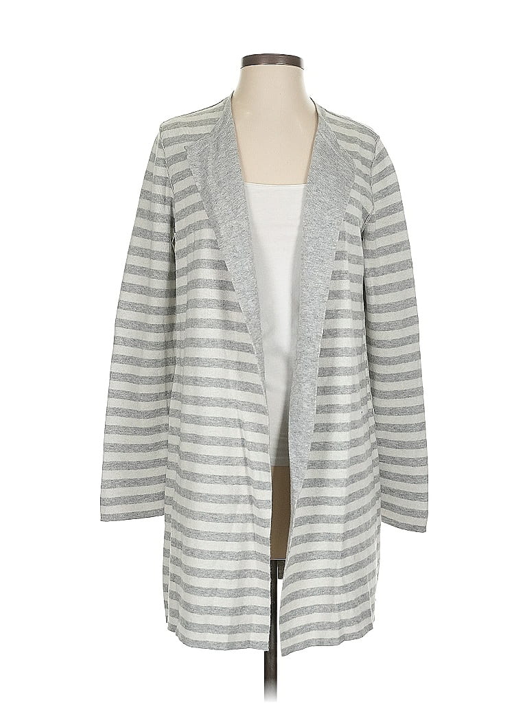 Pre-owned Eileen Fisher Cardigan Sweater In Gray