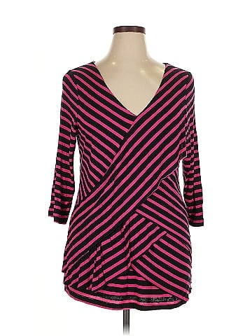 NY Collection 3/4 Sleeve Top (view 1)