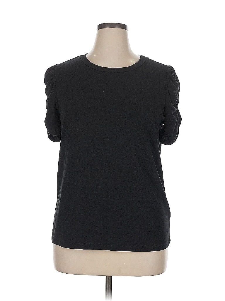 Pre-owned Pleione Short Sleeve T-shirt In Black
