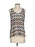 19 Cooper 100% Polyester Brown Sleeveless Blouse Size S - photo 1