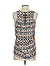 19 Cooper 100% Polyester Brown Sleeveless Blouse Size S - photo 2