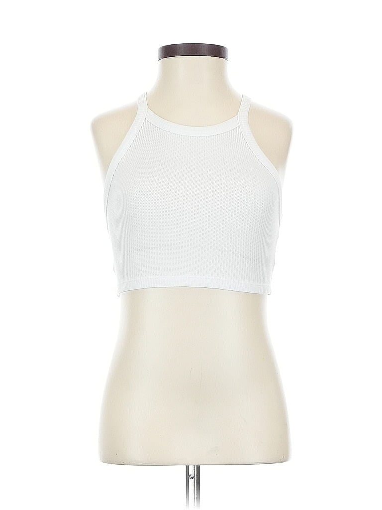 Pre-owned American Eagle Outfitters Tank Top White Halter Neckline Tops