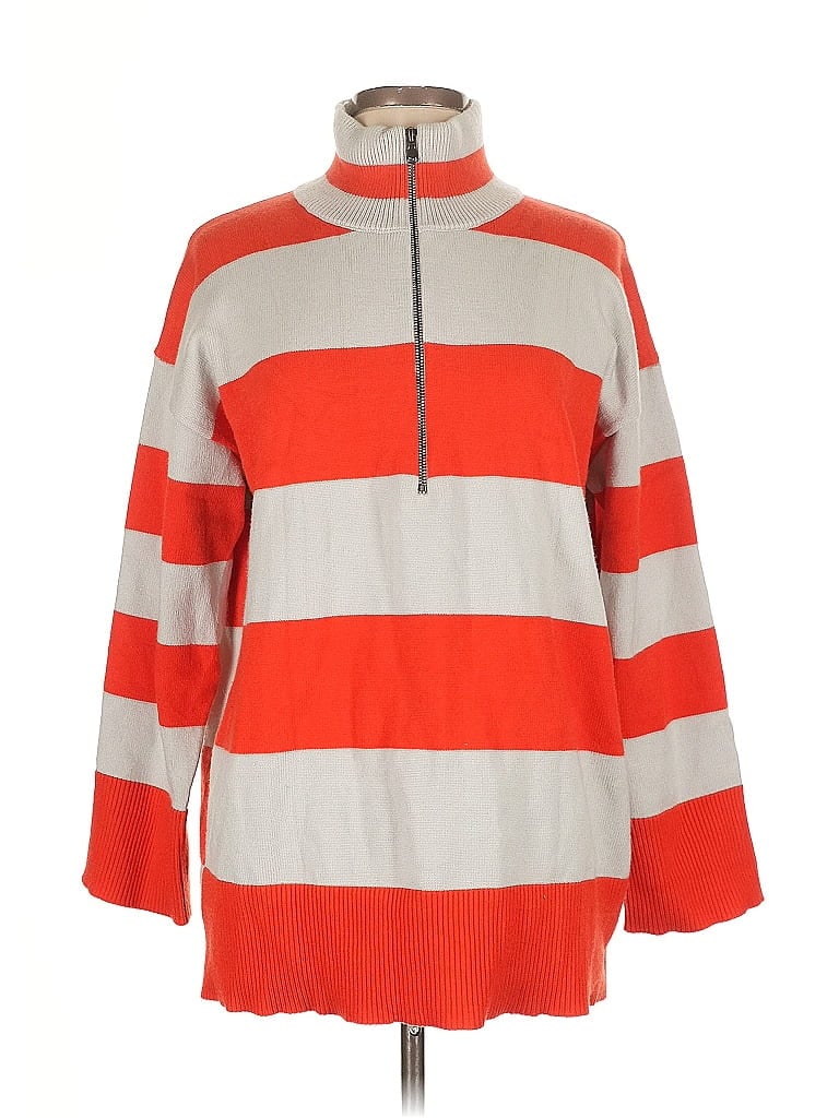 Pre-owned Unbranded Pullover Sweater In Orange