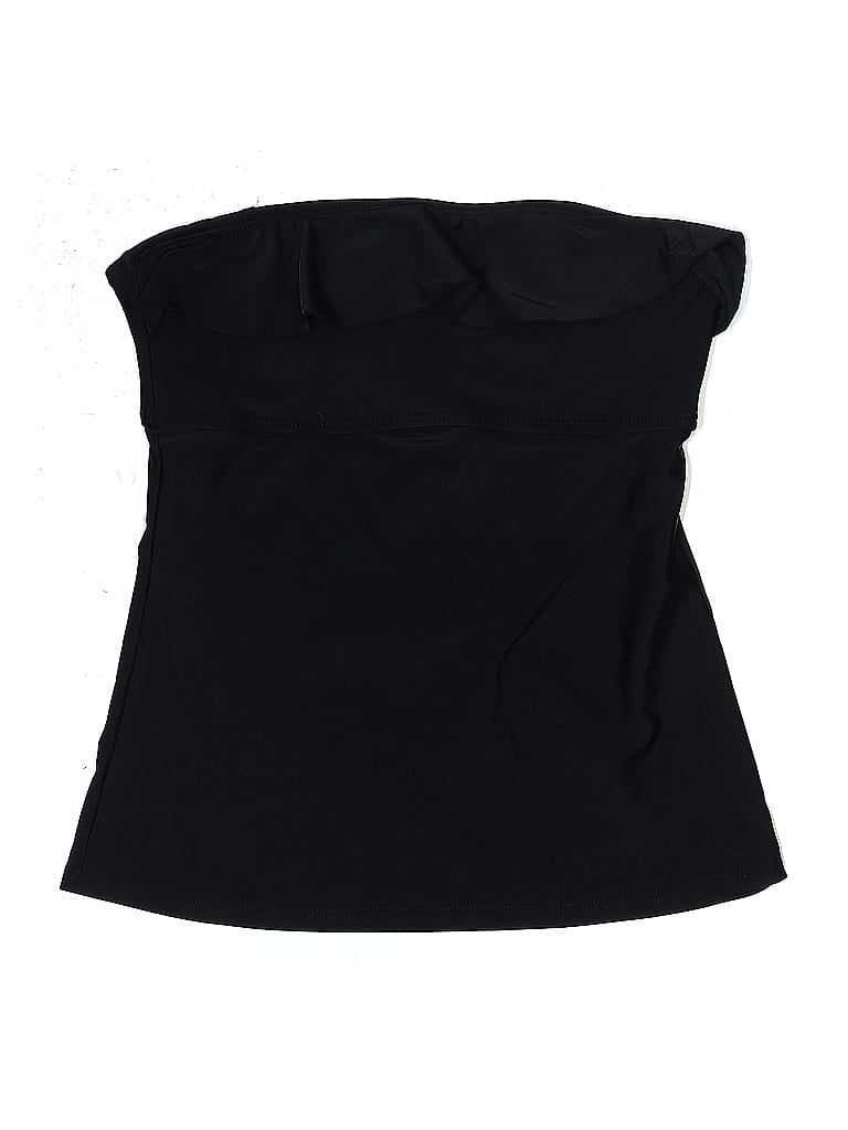 HULA HONEY Pre-owned Swimsuit Top Black Swimwear