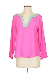 Sail To Sable 3/4 Sleeve Silk Top