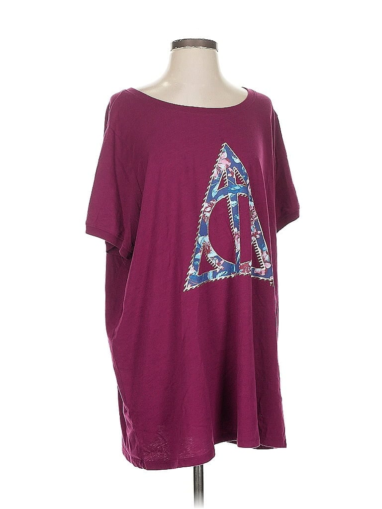 Pre-owned Harry Potter Short Sleeve T-shirt In Burgundy