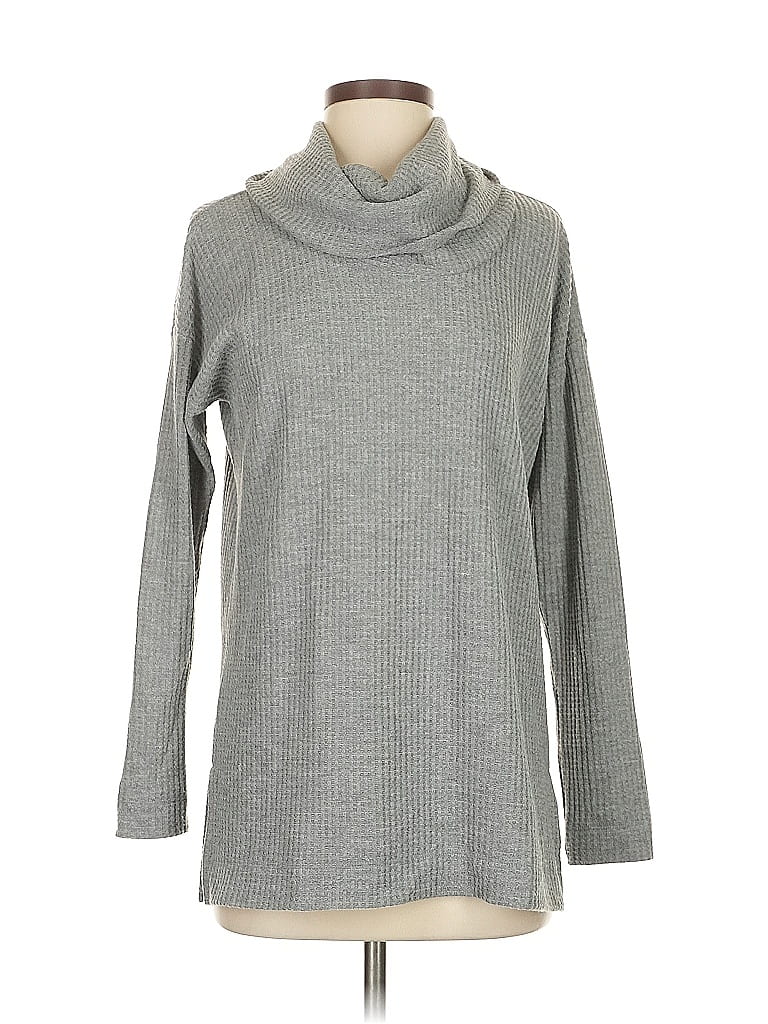 Pre-owned Ann Taylor Loft Turtleneck Sweater In Gray