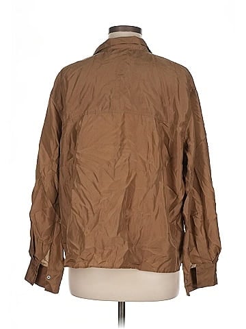 Vince. 3/4 Sleeve Silk Top (view 2)