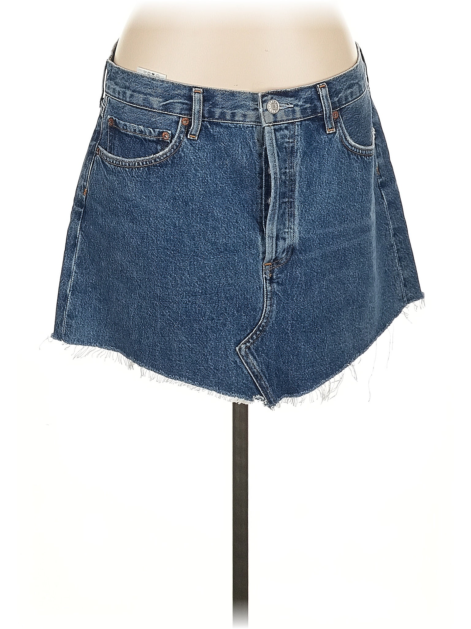 スカート AGOLDE Women Skirts A91111141PRCTC Blue Agolde Denim maxi skirt - Blue - Women | A91111141PRCTC