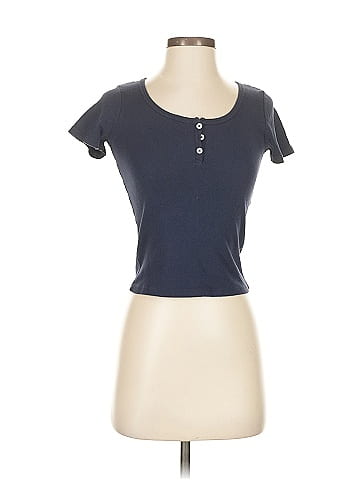 Brandy Melville Short Sleeve Henley (view 1)