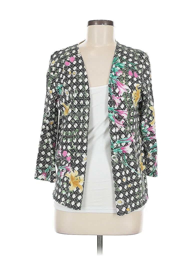 Pre-owned Foxcroft Cardigan Sweater In Green