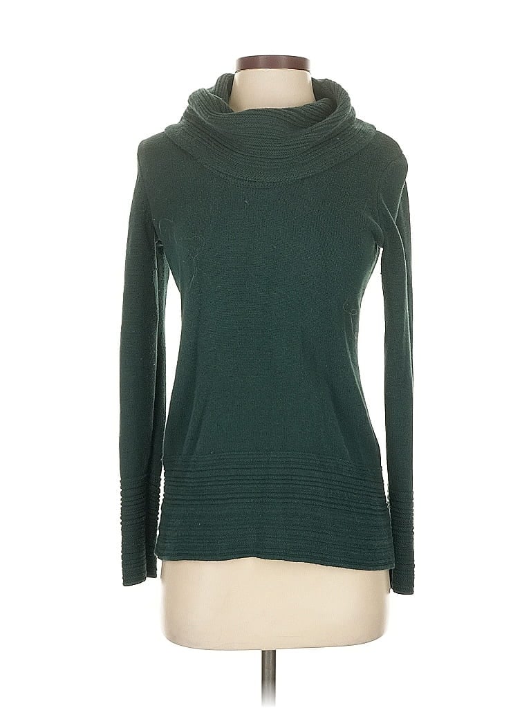 Pre-owned Calvin Klein Turtleneck Sweater In Green