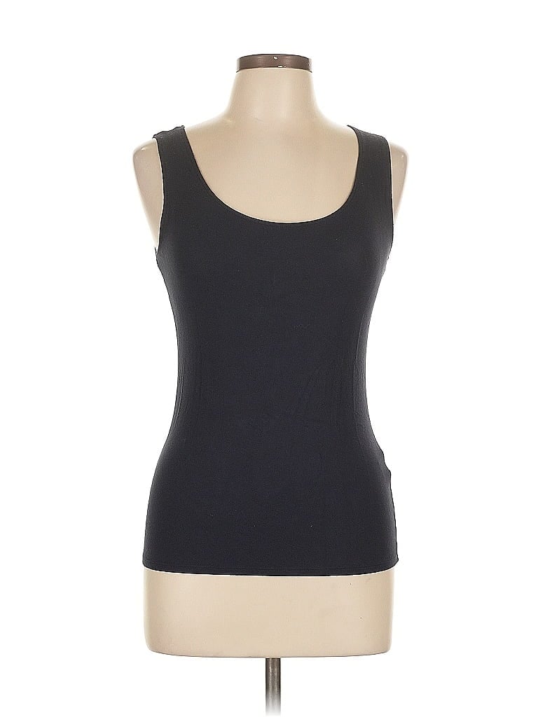 Pre-owned Tahari Tank Top Blue Strapless Neckline Tops
