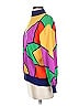 St. John Sport Color Block Purple Yellow Pullover Sweater Size S - photo 4