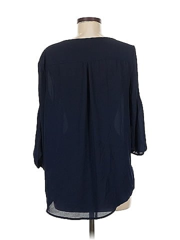 Soho JEANS NEW YORK & COMPANY 3/4 Sleeve Blouse (view 2)