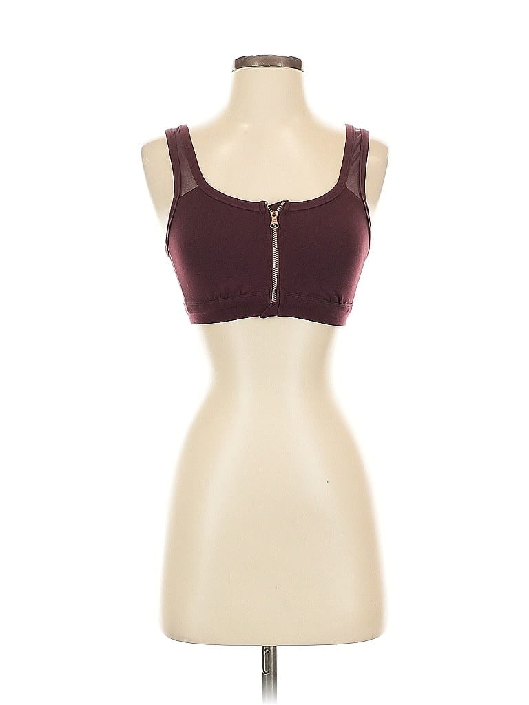 Pre-owned Aerie Sports Bra In Burgundy
