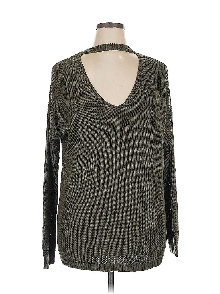 Pre-owned Vince Camuto Pullover Sweater In Green