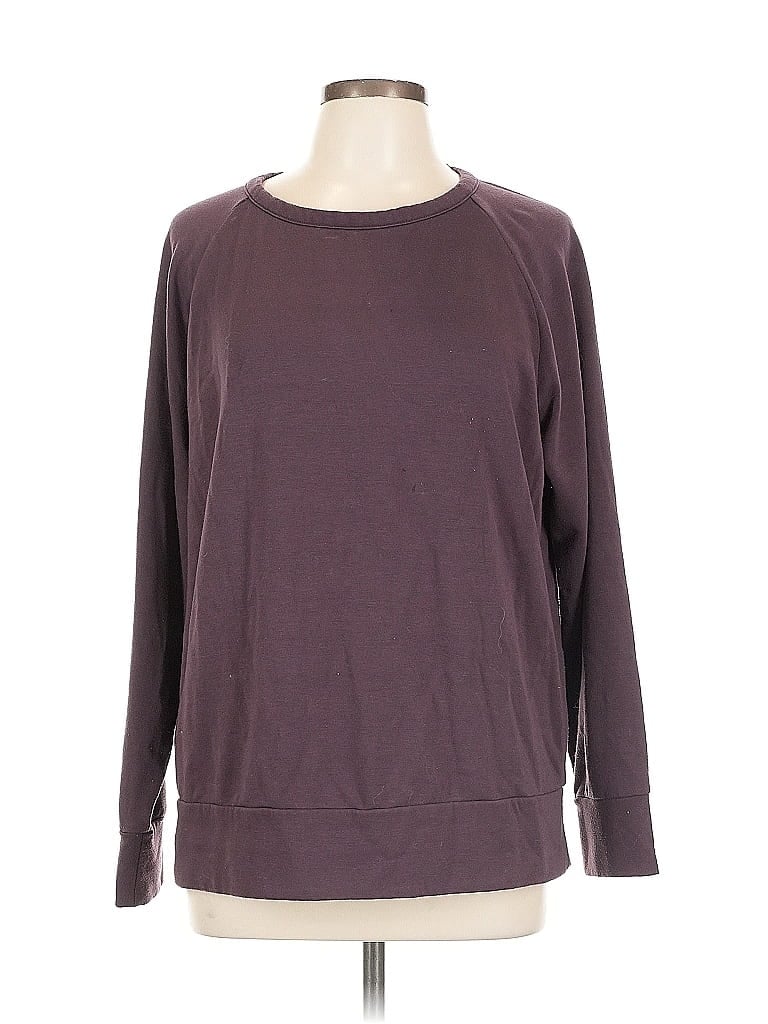Pre-owned Eddie Bauer Sweatshirt In Purple