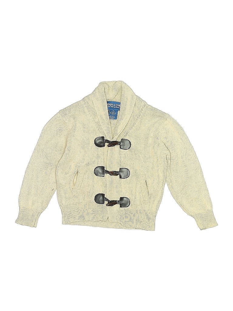 Andy & Evan 100% Cotton Ivory Cardigan Size 2T - photo 1