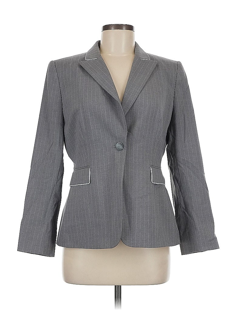 Pre-owned Tahari By Asl Blazer Jacket In Gray