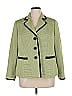 Jones Studio 100% Polyester Houndstooth Green Blazer Size 16 - photo 1
