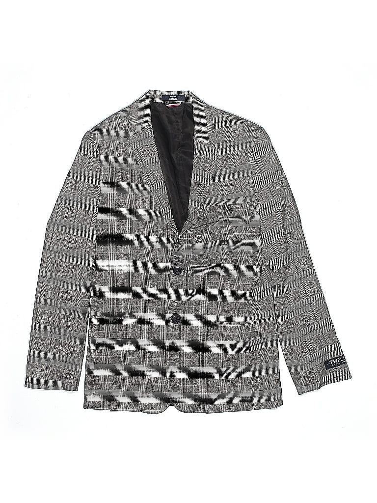 Tommy Hilfiger Houndstooth Gray Blazer Size 14 - photo 1