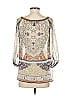 Hale Bob 100% Spandex Ivory 3/4 Sleeve Blouse Size S - photo 2