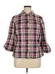 Cj Banks 3/4 Sleeve Button Down Shirt